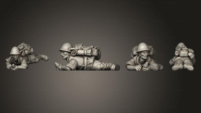 Military figurines (INFANTRY KM ASSISTANT, STKW_8079) 3D models for cnc