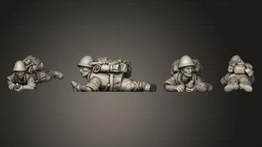Military figurines INFANTRY KM ASSISTANT 3d model
