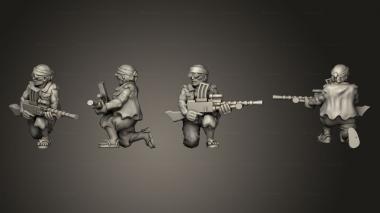Military figurines INFANTRY LAST DEFENDER F 3d model