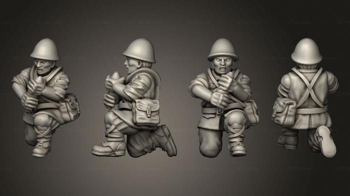 Military figurines (INFANTRY LC GUNNER, STKW_8088) 3D models for cnc