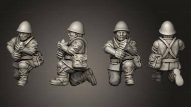 Military figurines INFANTRY LC GUNNER 3d model