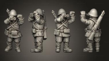 Military figurines INFANTRY MC ASSISTANT A 3d model