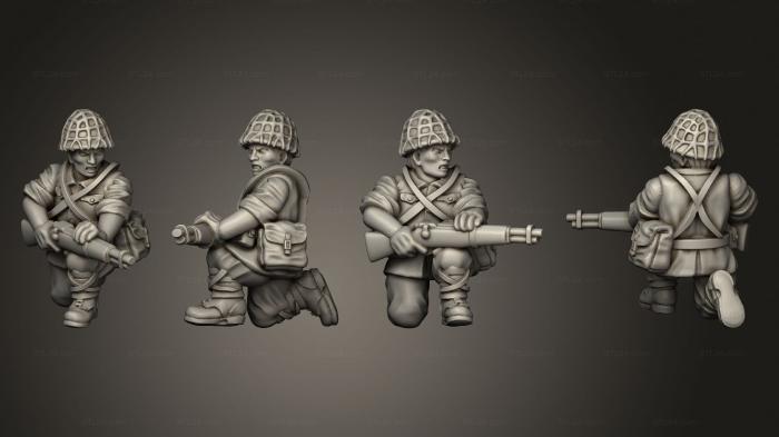 Military figurines (INFANTRY MC ASSISTANT B, STKW_8097) 3D models for cnc