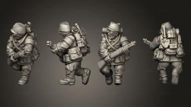 Military figurines INFANTRY MEDIC B 3d model