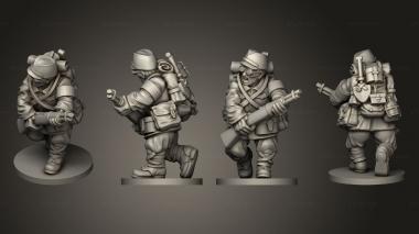 Military figurines INFANTRY MEDICS 15 MEDIC B 3d model