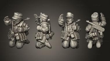 Military figurines INFANTRY MORTAR GER ASSISTANT B 3d model