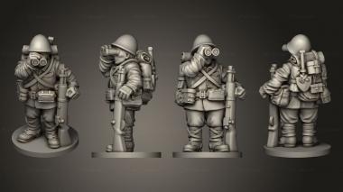 Military figurines INFANTRY OBSERVERS 15 OBSERVER A 3d model