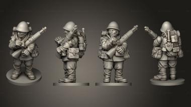 Military figurines INFANTRY OBSERVERS 15 OBSERVER B 3d model