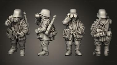 Military figurines INFANTRY OBSERVERS GER OBSERVER A 3d model