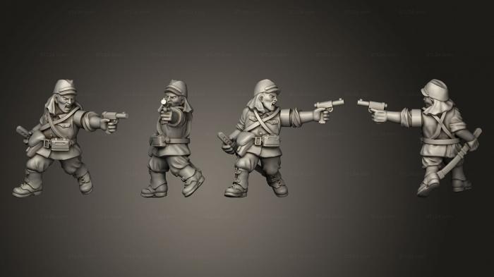 Military figurines (INFANTRY OFFICER B, STKW_8122) 3D models for cnc