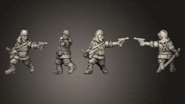 Military figurines INFANTRY OFFICER B 3d model