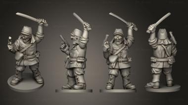 Military figurines INFANTRY OFFICERS 15 KEMPEITAI A 3d model
