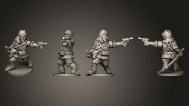 Military figurines INFANTRY OFFICERS 15 OFFICER B 3d model