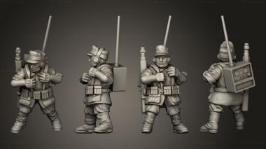 Military figurines INFANTRY RADIO OPERATORS GER A 3d model