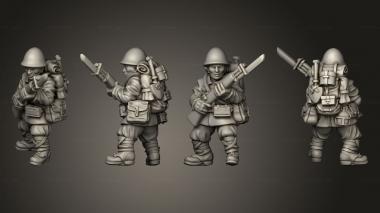 Military figurines INFANTRY RIFLEMAN B 3d model