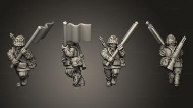 Military figurines INFANTRY RIFLEMAN G 3d model