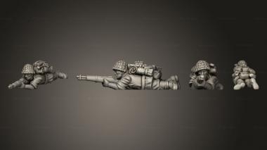 Military figurines INFANTRY RIFLEMAN H 3d model