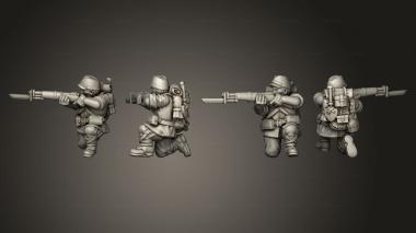 Military figurines INFANTRY RIFLEMAN I 3d model
