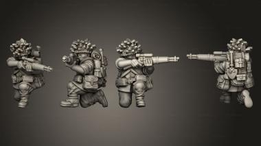 Military figurines INFANTRY SNIPER A 3d model