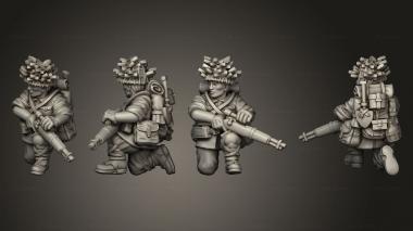 Military figurines INFANTRY SNIPER B 3d model