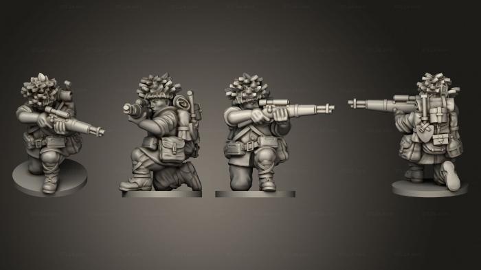 Military figurines (INFANTRY SNIPERS 15 SNIPER A, STKW_8152) 3D models for cnc