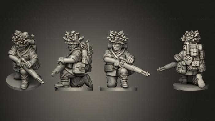 Military figurines (INFANTRY SNIPERS 15 SNIPER B, STKW_8153) 3D models for cnc