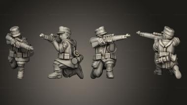 Military figurines INFANTRY SNIPERS GER SNIPER A 3d model