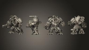 Military figurines infected Exterminator Obliterators 03 3d model