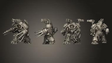 Military figurines infected Exterminator Obliterators 04 3d model