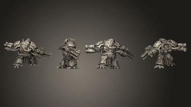 Military figurines infected Exterminator Obliterators 3d model