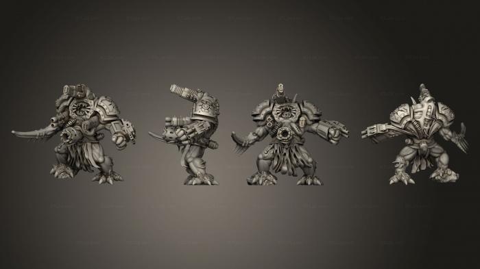Military figurines (infected Exterminator Obliterators 01, STKW_8163) 3D models for cnc