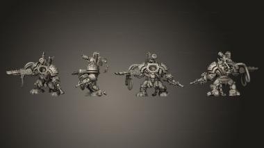 Military figurines infected Exterminator Obliterators 02 3d model