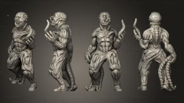 Military figurines Infected Male Based 3d model