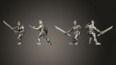 Military figurines Infiltrator A 3d model