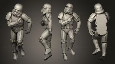 Military figurines injured trooper 2 3d model