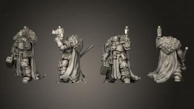 Military figurines Inquisitor Witch Hunter 3d model