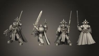 Military figurines inspirational general now with cloak and tassels 3d model
