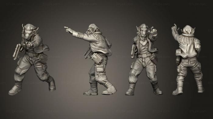 Military figurines (Insurgent Field Commander, STKW_8179) 3D models for cnc