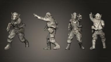 Military figurines Insurgent Field Commander 3d model