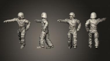Military figurines insurgent hangar crew 01 3d model