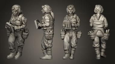 Military figurines insurgent hangar crew 02 3d model