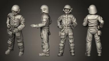 Military figurines insurgent hangar crew 2 3d model
