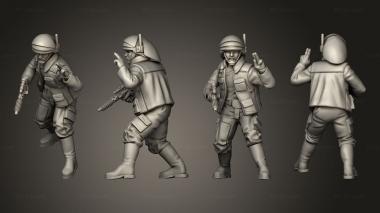 Military figurines Insurgent navy troopers commander A 3d model