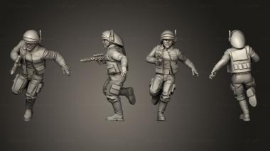 Military figurines Insurgent navy troopers pose 1 3d model