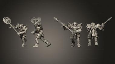 Military figurines Iron Golem Axe Large 3d model