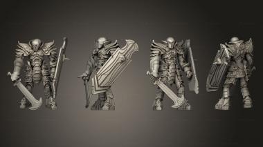 Military figurines Iron Golem Sword Shield Large 3d model