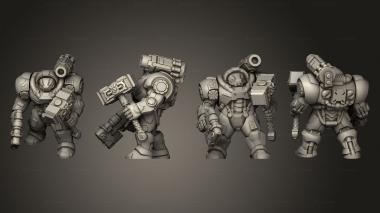 Military figurines Iron Guard 2 3d model
