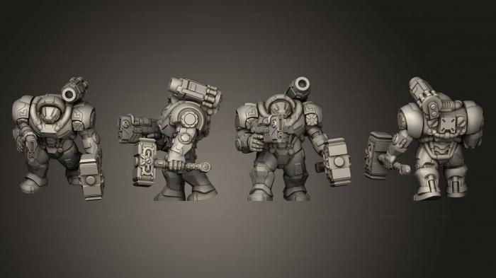 Military figurines (Iron Guard 3, STKW_8205) 3D models for cnc