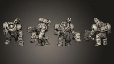 Military figurines Iron Guard 3 3d model