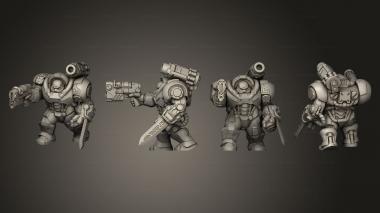 Military figurines Iron Guard 4 3d model